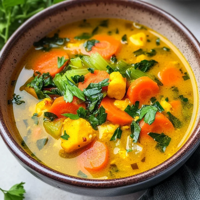 Anti-Inflammatory Veggie Soup with Turmeric