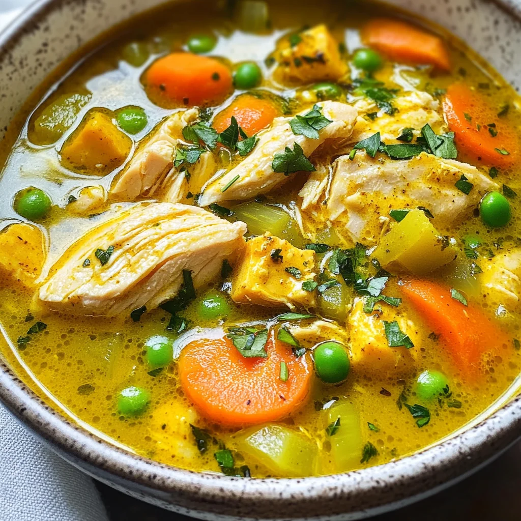 Anti Inflammatory Turmeric Chicken Soup