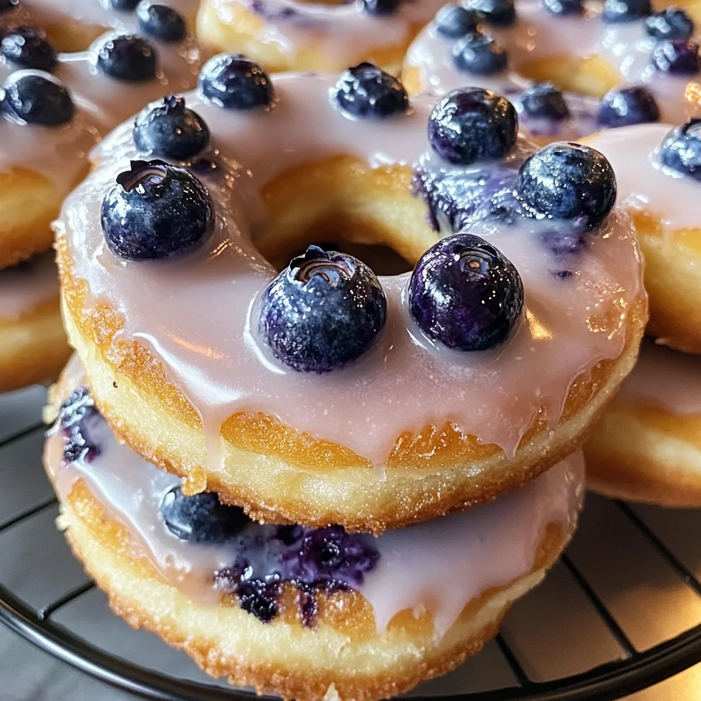 Baked Blueberry Donuts