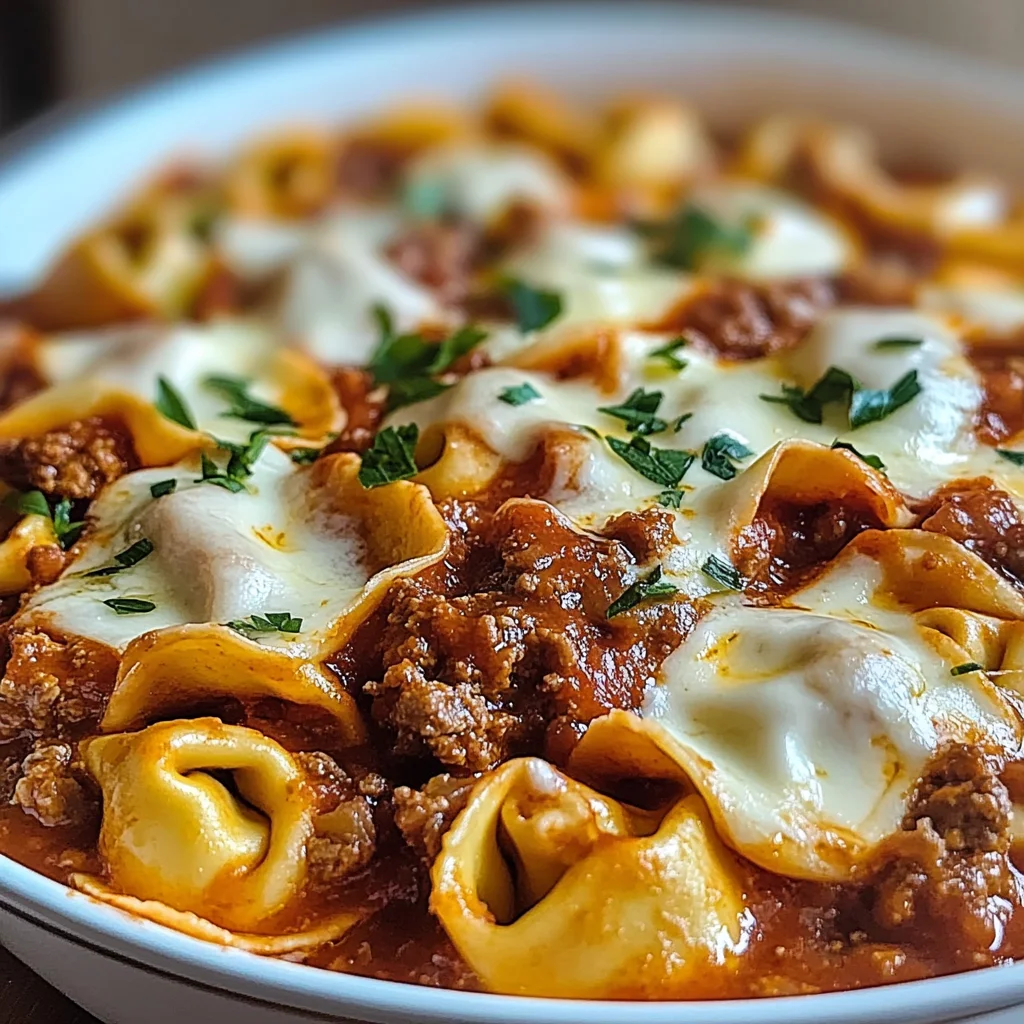 Beefy Tortellini Bake