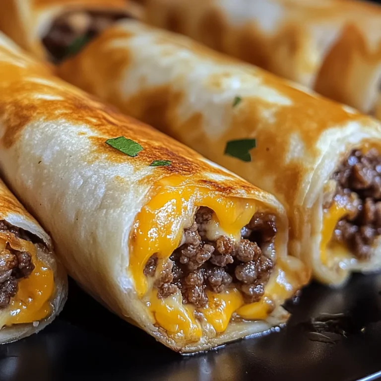 Cheesy Garlic Beef Roll-Ups