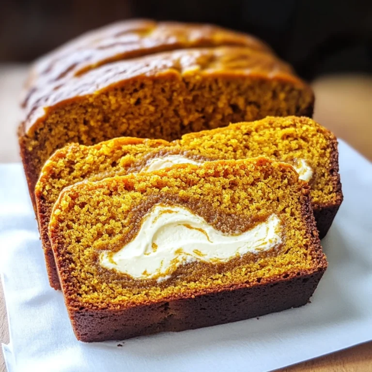 Cream Cheese-Filled Pumpkin Bread