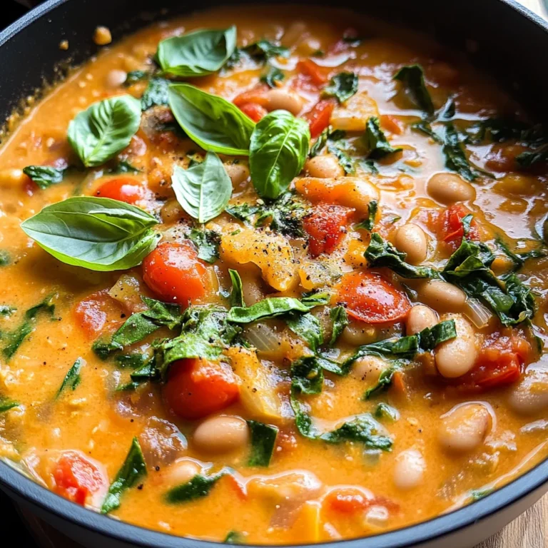 Creamy Tomato White Bean Stew