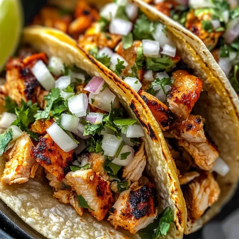 Easy Chicken Street Tacos Recipe