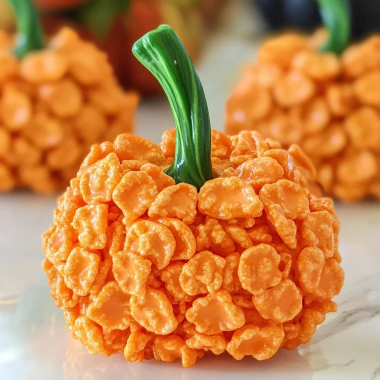 Easy Cornflake Pumpkins