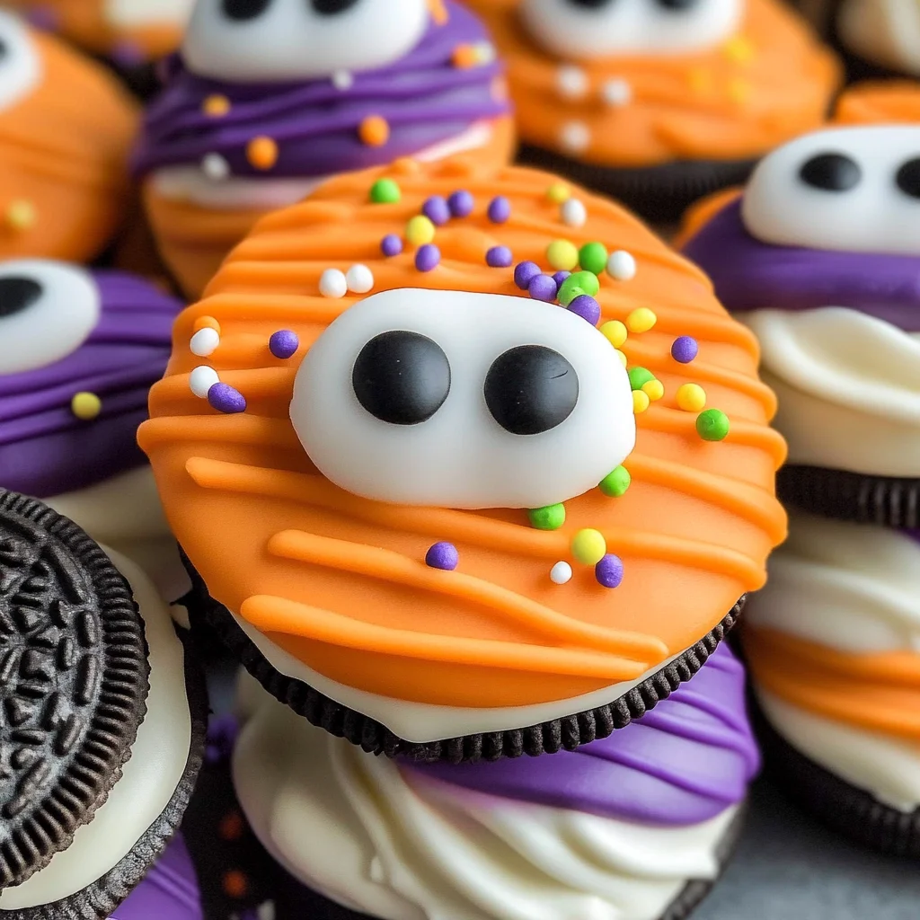 Easy Halloween Dipped Oreo Cookies Recipe