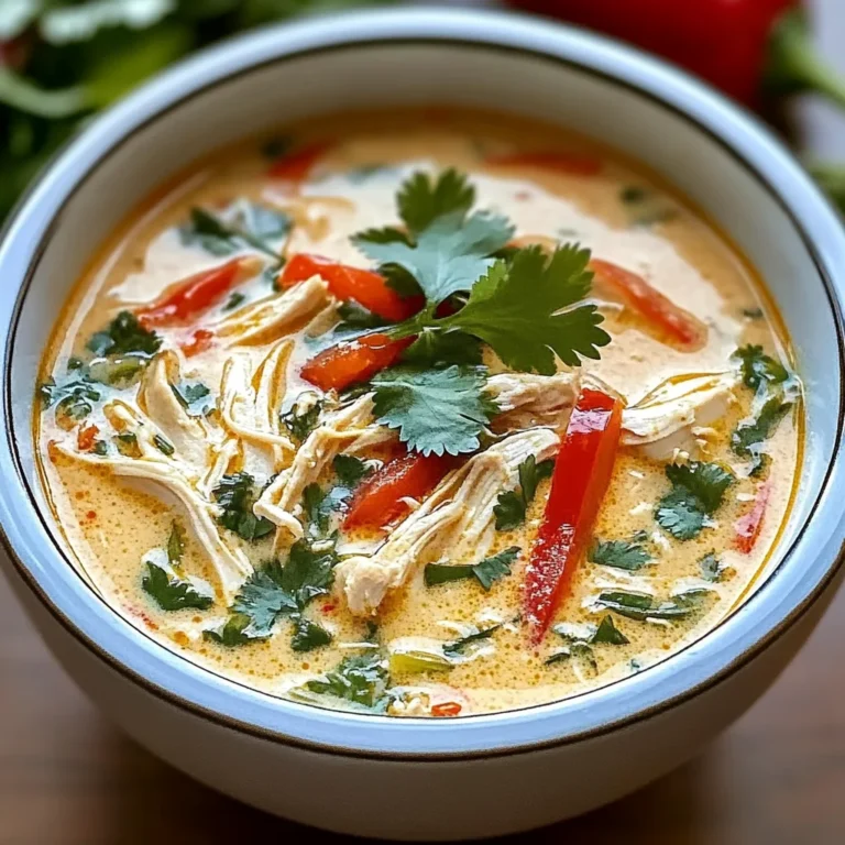 Easy Thai Coconut Chicken Soup