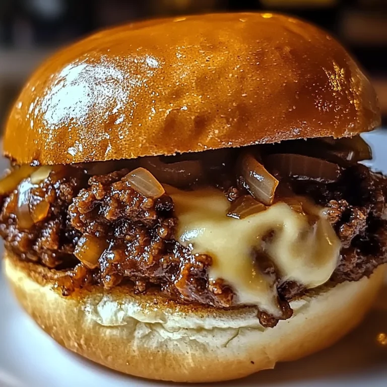 French Onion Beef Sloppy Joes