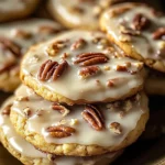 Frosted Butter Pecan Cookies