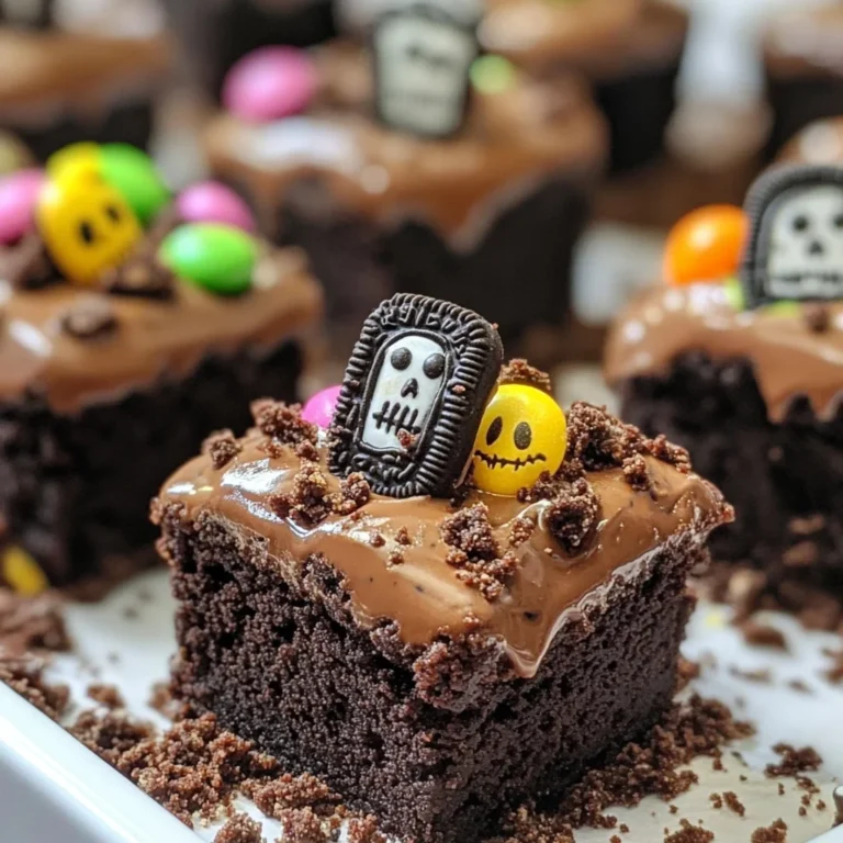 Graveyard Brownie Bites