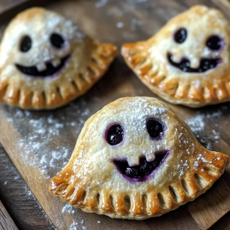 Halloween Blueberry Ghost Hand Pies