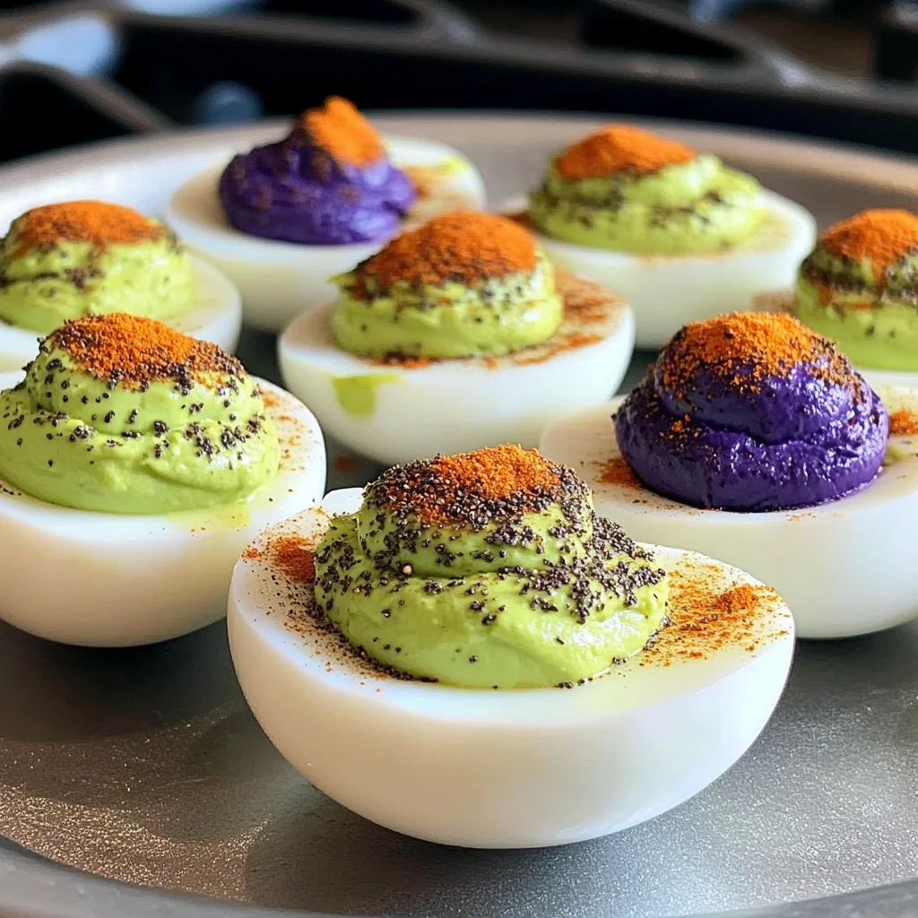 Halloween Deviled Eggs Recipe That's SUPER Spooky!