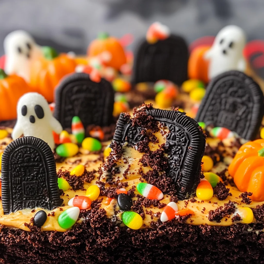 Halloween Graveyard Cake Recipe