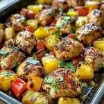 Hawaiian Chicken Sheet Pan Dinner