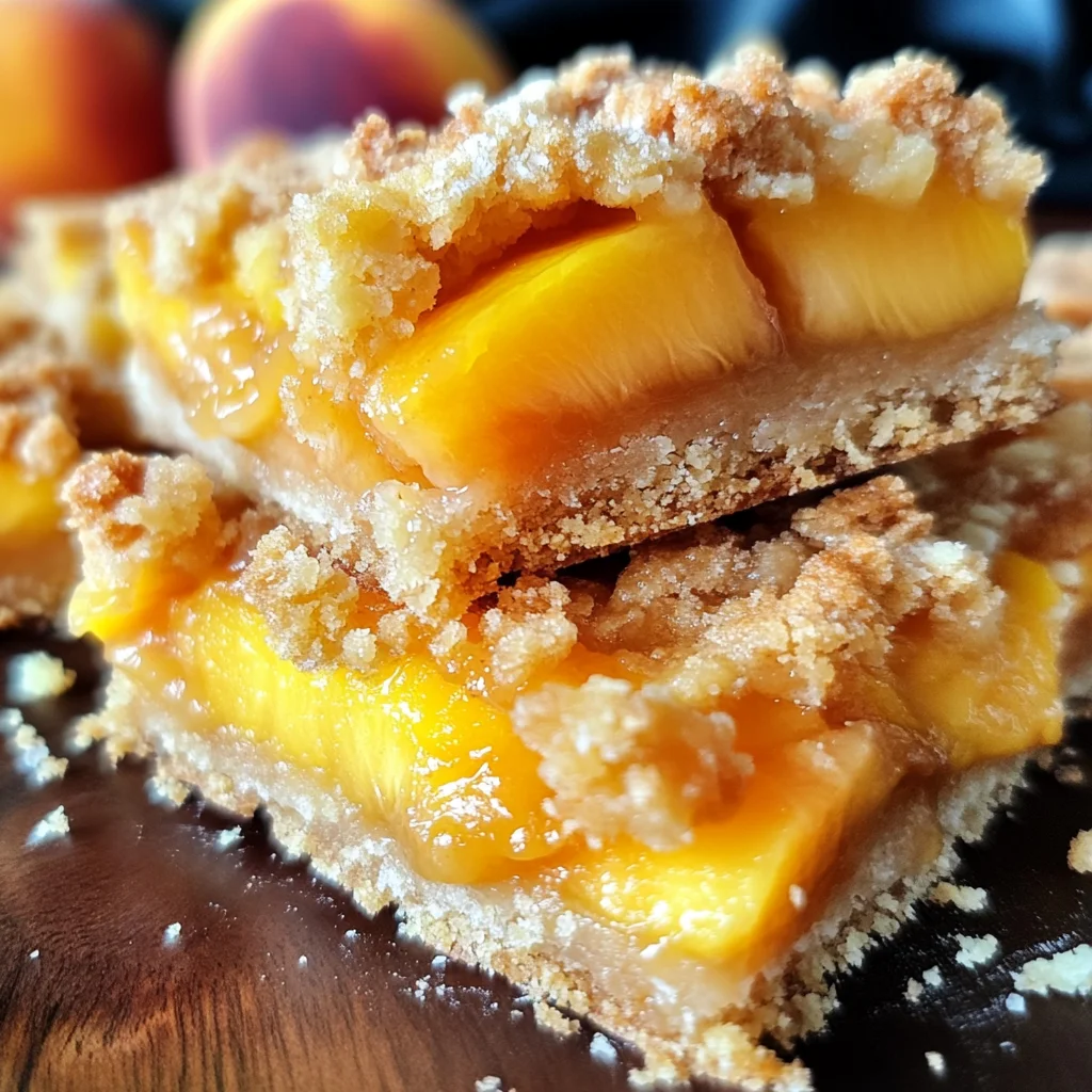 Heavenly Summer Peach Bars: A Sweet Slice of Sunshine