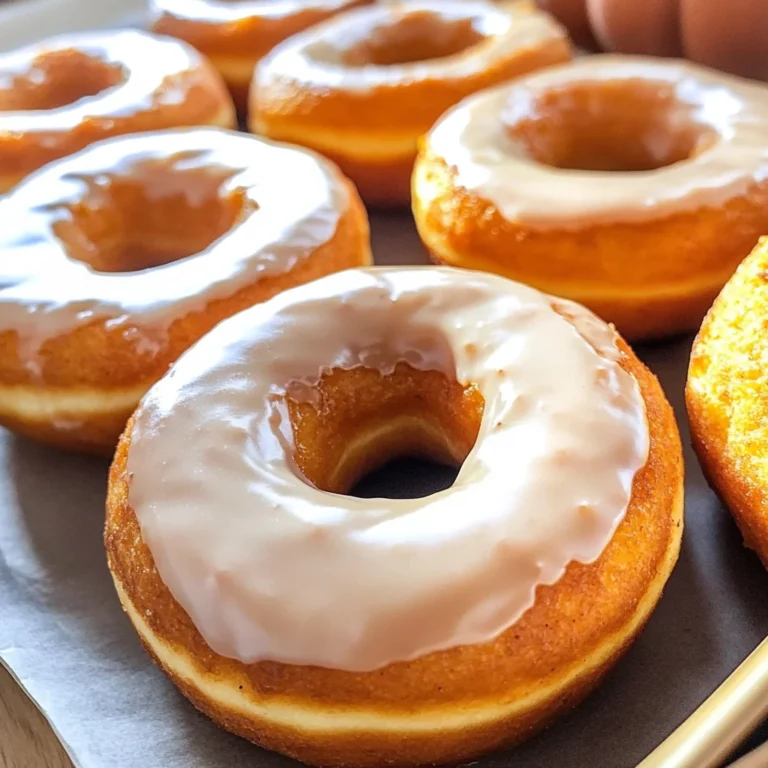 Maple Glazed Pumpkin Donuts