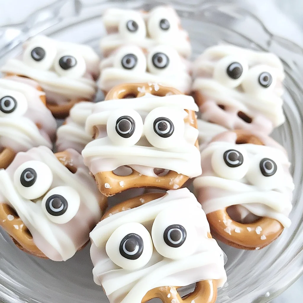 Mummy Pretzel Bites