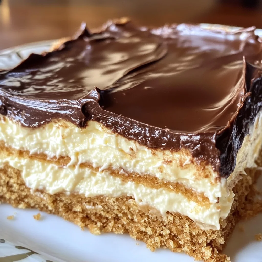 No-Bake Eclair Cake