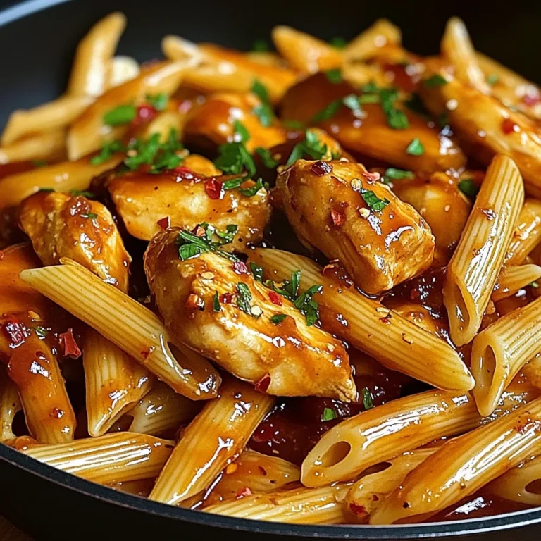 One-Pan Tangy Honey BBQ Chicken Penne