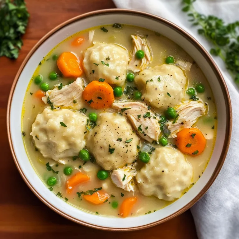 One Pot Chicken Dumpling Soup (with refrigerated biscuit dough!)