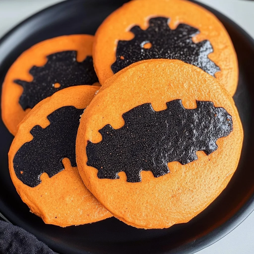 Orange and Black Halloween Sugar Cookies