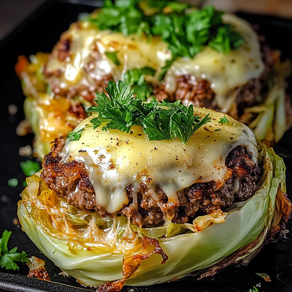Oven-Baked Cabbage Burgers