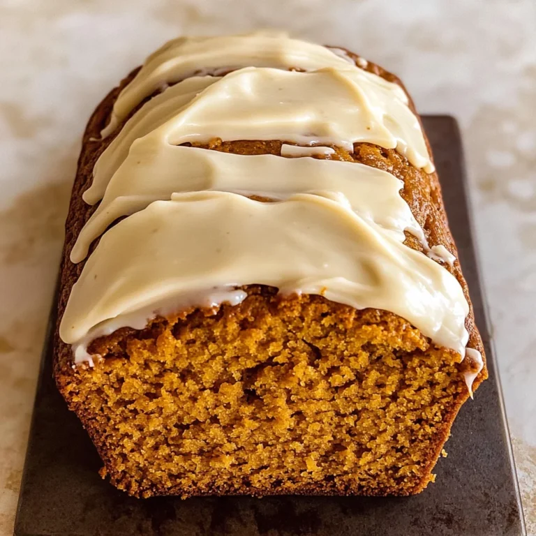 Pumpkin Bread with Cream Cheese Frosting Recipe