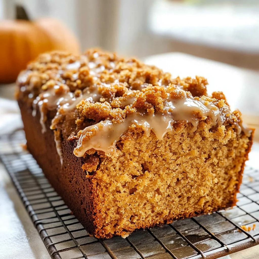 Pumpkin Bread with Maple Glaze