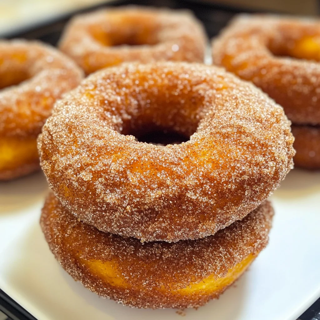 Pumpkin Cinnamon Sugar Donuts