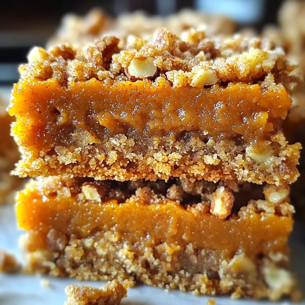 Pumpkin Pie Crumble Bars – Easy Fall Dessert Recipe