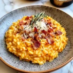 Pumpkin Risotto with Bacon & Parmesan