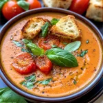 Roasted Tomato Basil Soup