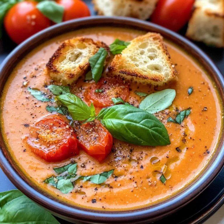 Roasted Tomato Basil Soup