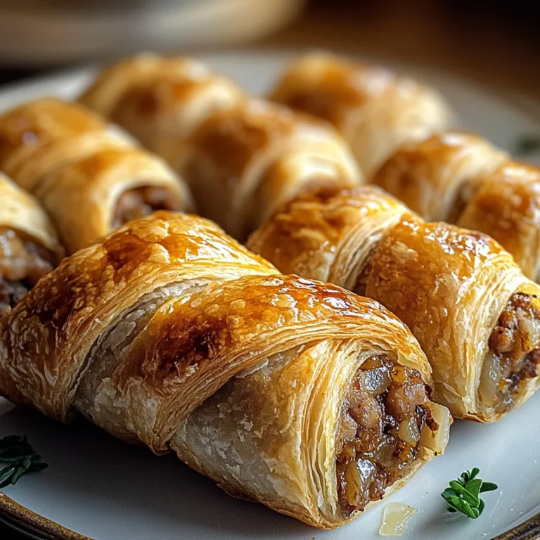 Savory French Onion Sausage Rolls
