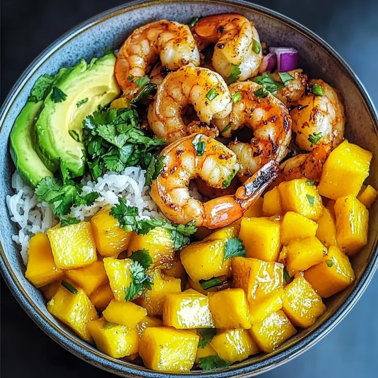 Shrimp Avocado Mango Bowls