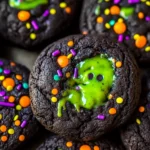 Slime Filled Halloween Cookies