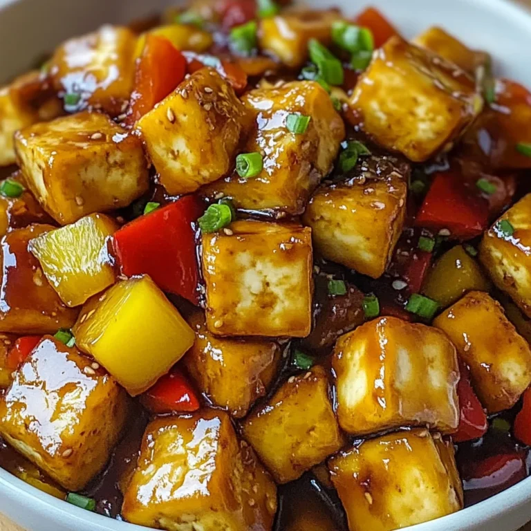 Vegan Pineapple Tofu