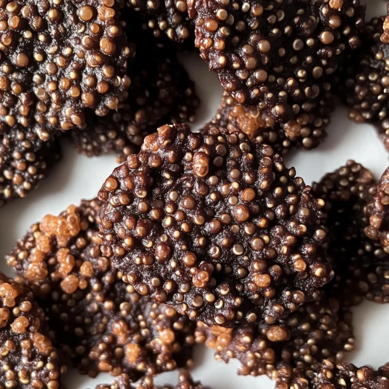 3-Ingredient Dark Chocolate Quinoa Crisps