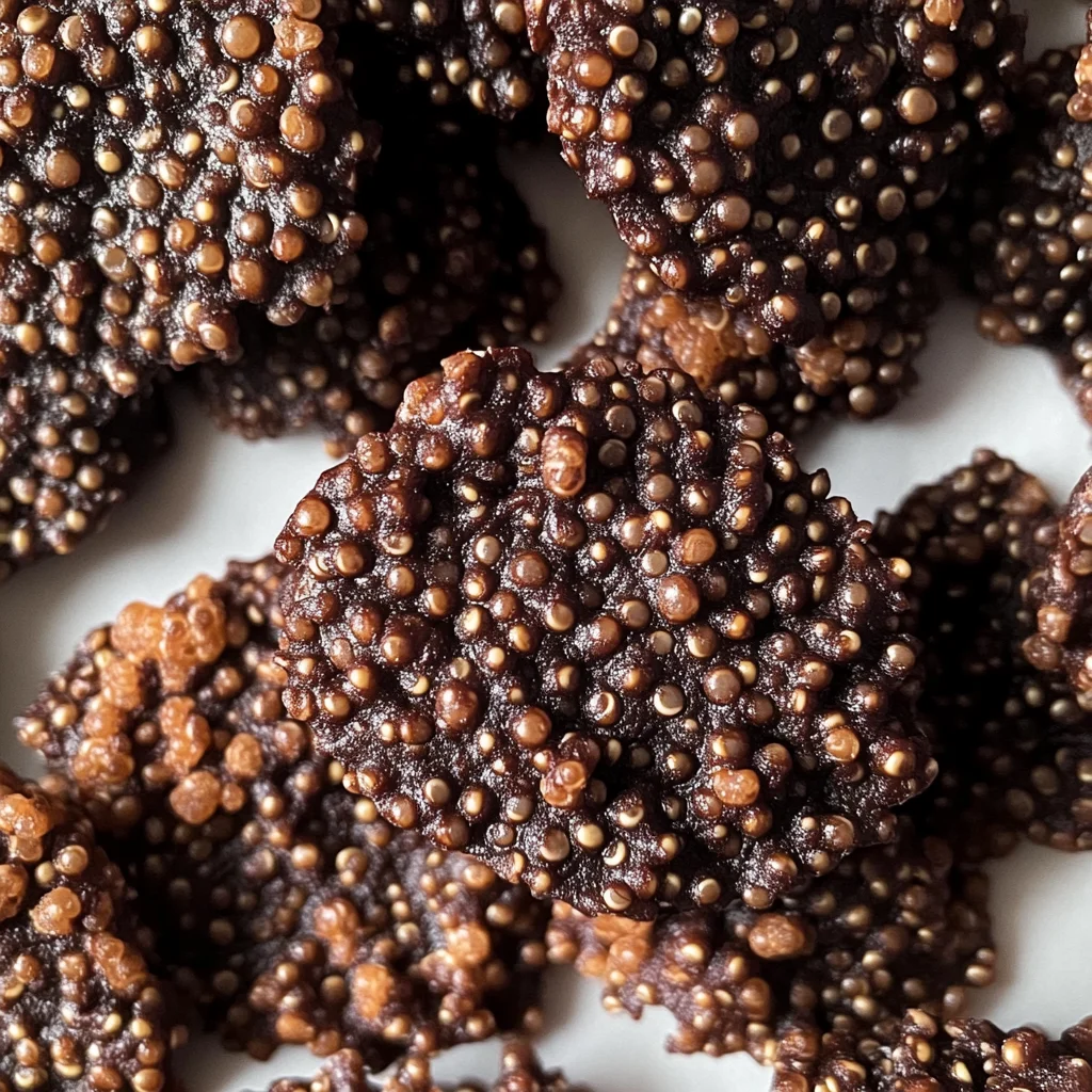 3-Ingredient Dark Chocolate Quinoa Crisps
