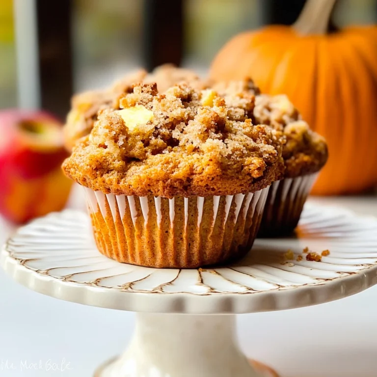 Apple Pumpkin Streusel Muffins Small Batch