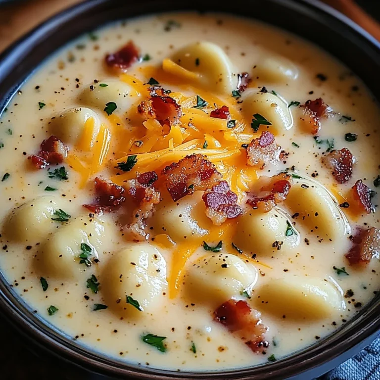Bacon Cheddar Gnocchi Soup – A Rich and Creamy Comfort Meal