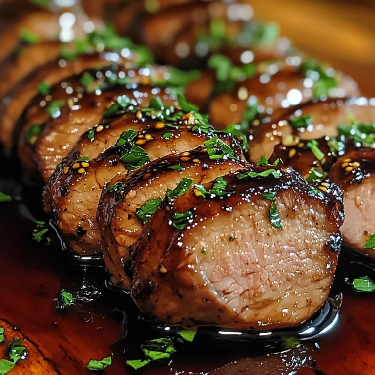 Balsamic–Glazed Pork Tenderloin