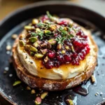 Best Baked Brie with Honey, Fig and Pistachio