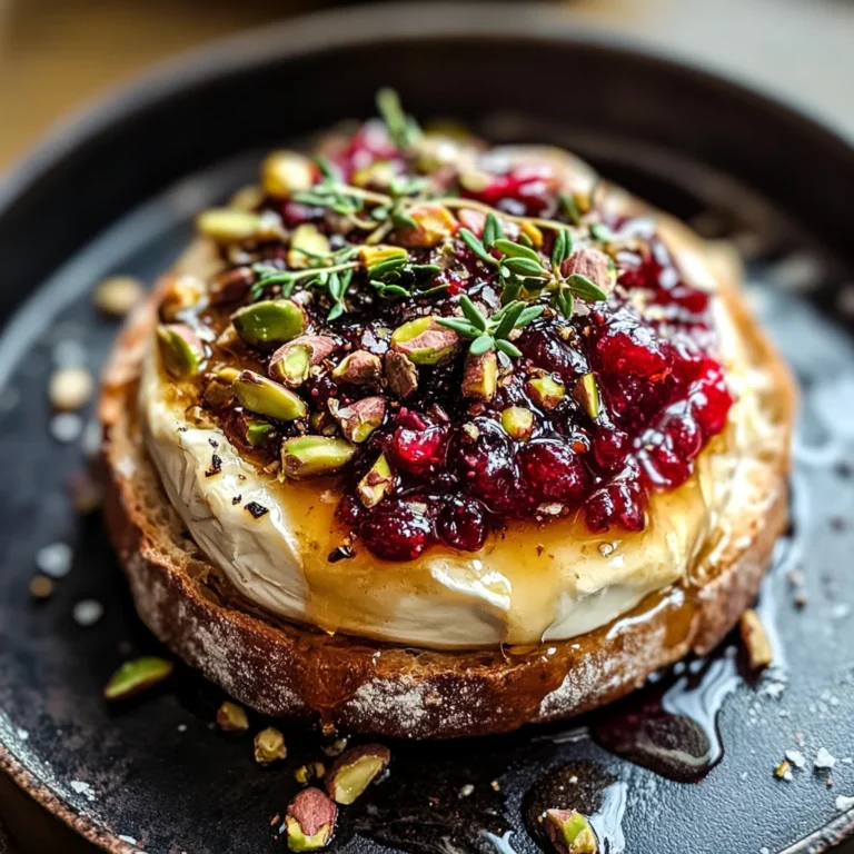 Best Baked Brie with Honey, Fig and Pistachio