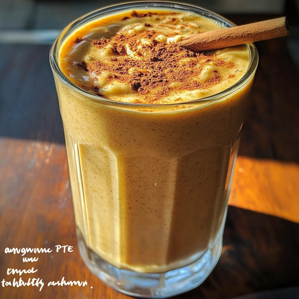 Breakfast Pumpkin Pie Smoothie