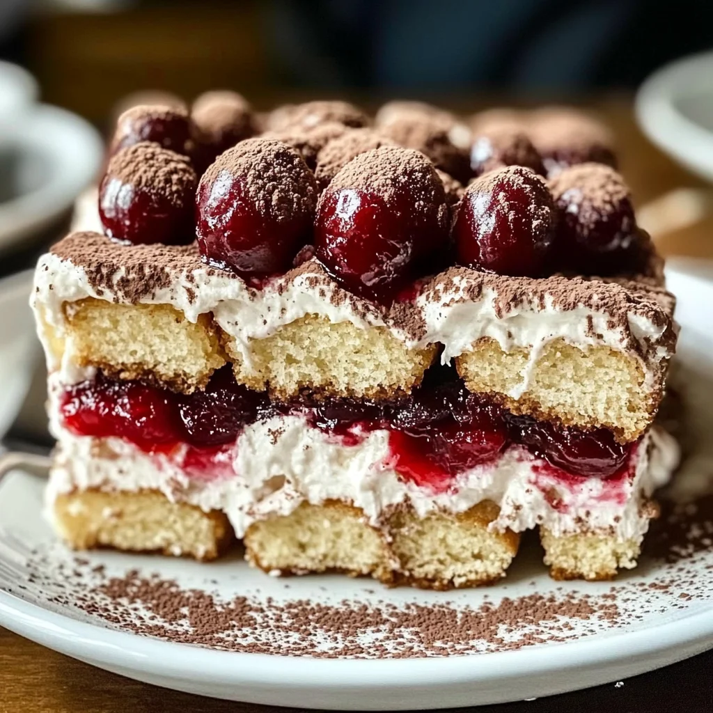 Cherry Amaretto Tiramisu