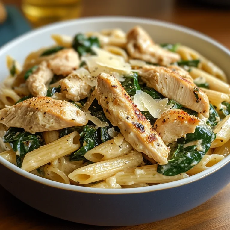 Chicken Spinach Penne