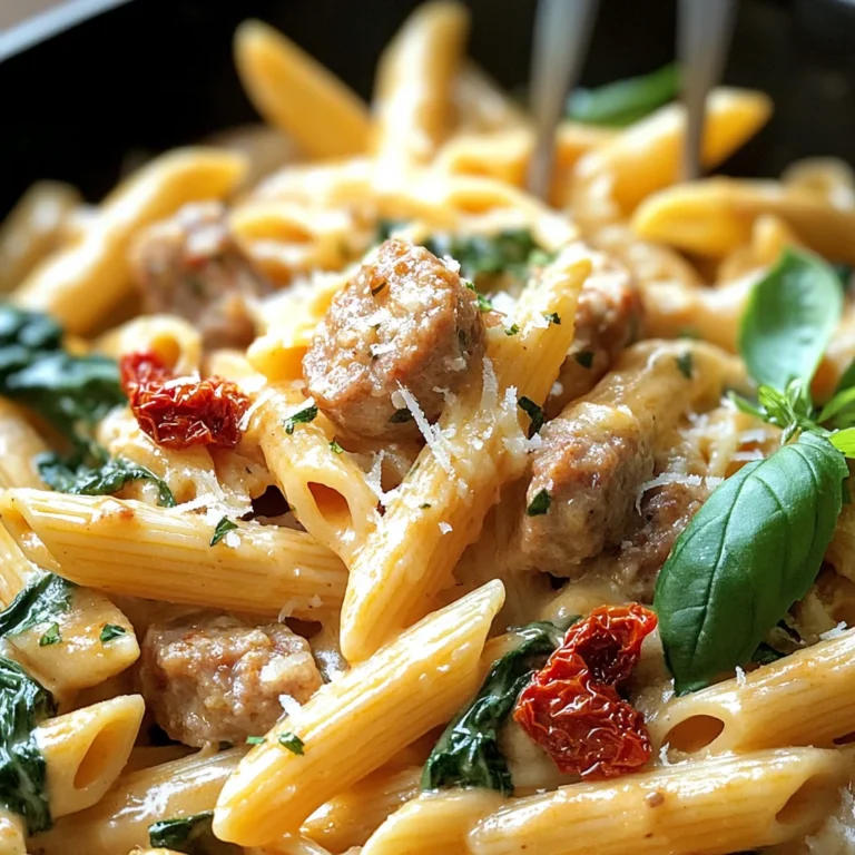 Creamy Tuscan Sausage Pasta