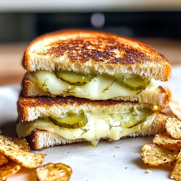 Crispy Dill Pickle Grilled Cheese Sandwich - theamazingfood
