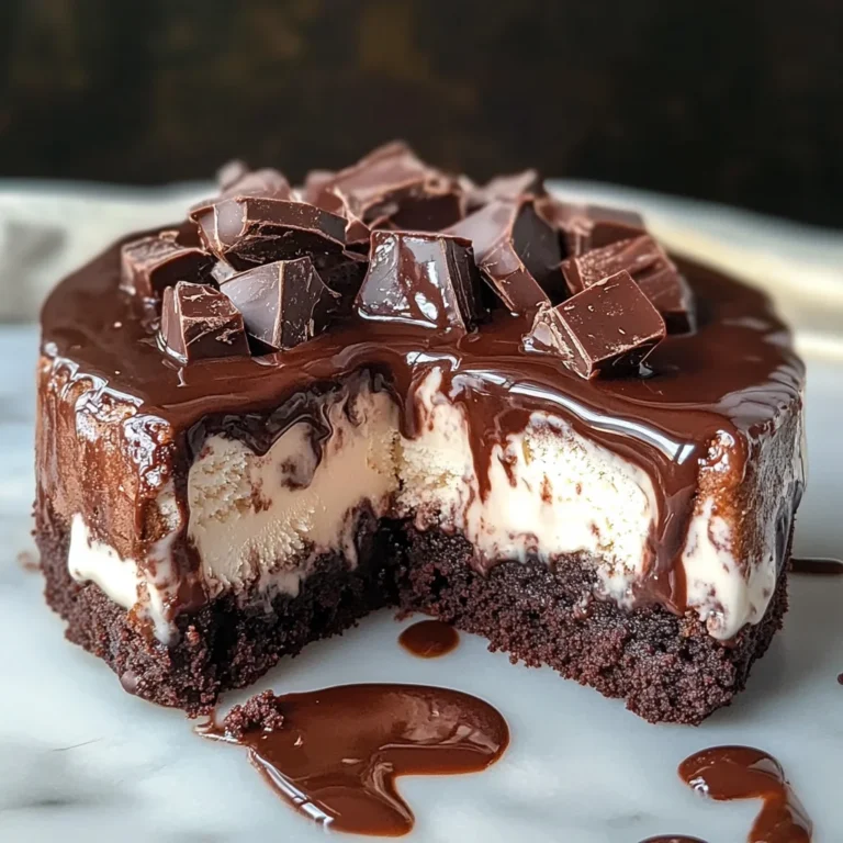 Delicious Brownie Ice Cream Cake
